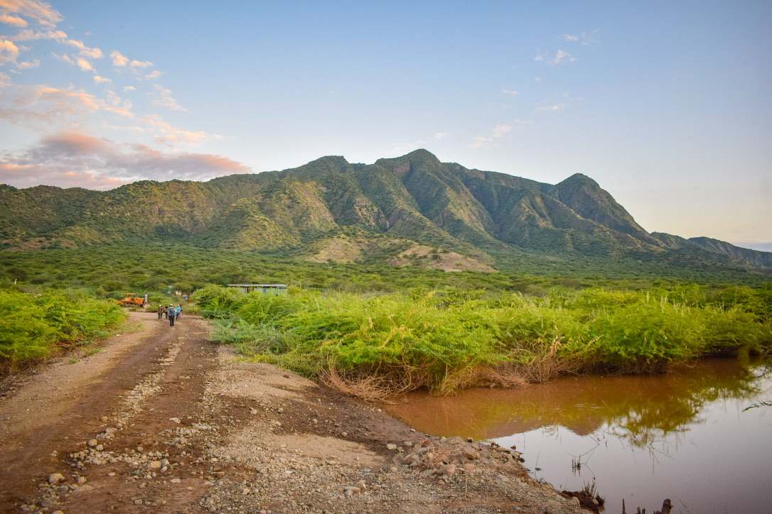 Approach to the peaks of Mount Kenya